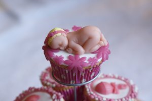 Delicate Cupcakes voor Nieuwgeboren