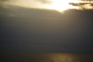 Zonsondergang boven de Noordzee