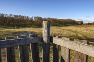 Serene landscape view from a wooden lookout tower in a rural are