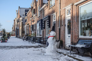 Het is winter in het centrum van Zevenbergen