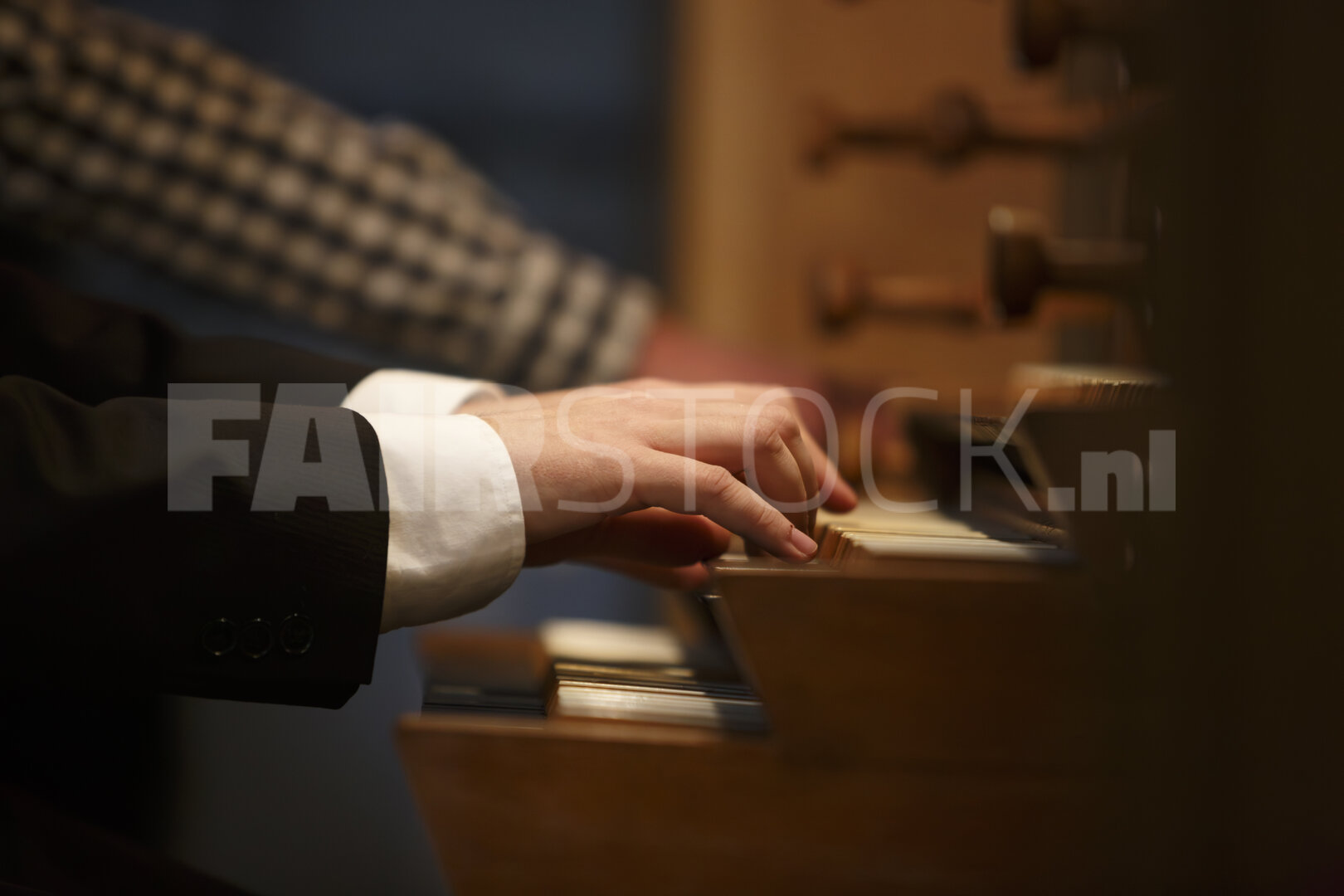 Orgelspelers in concentratie